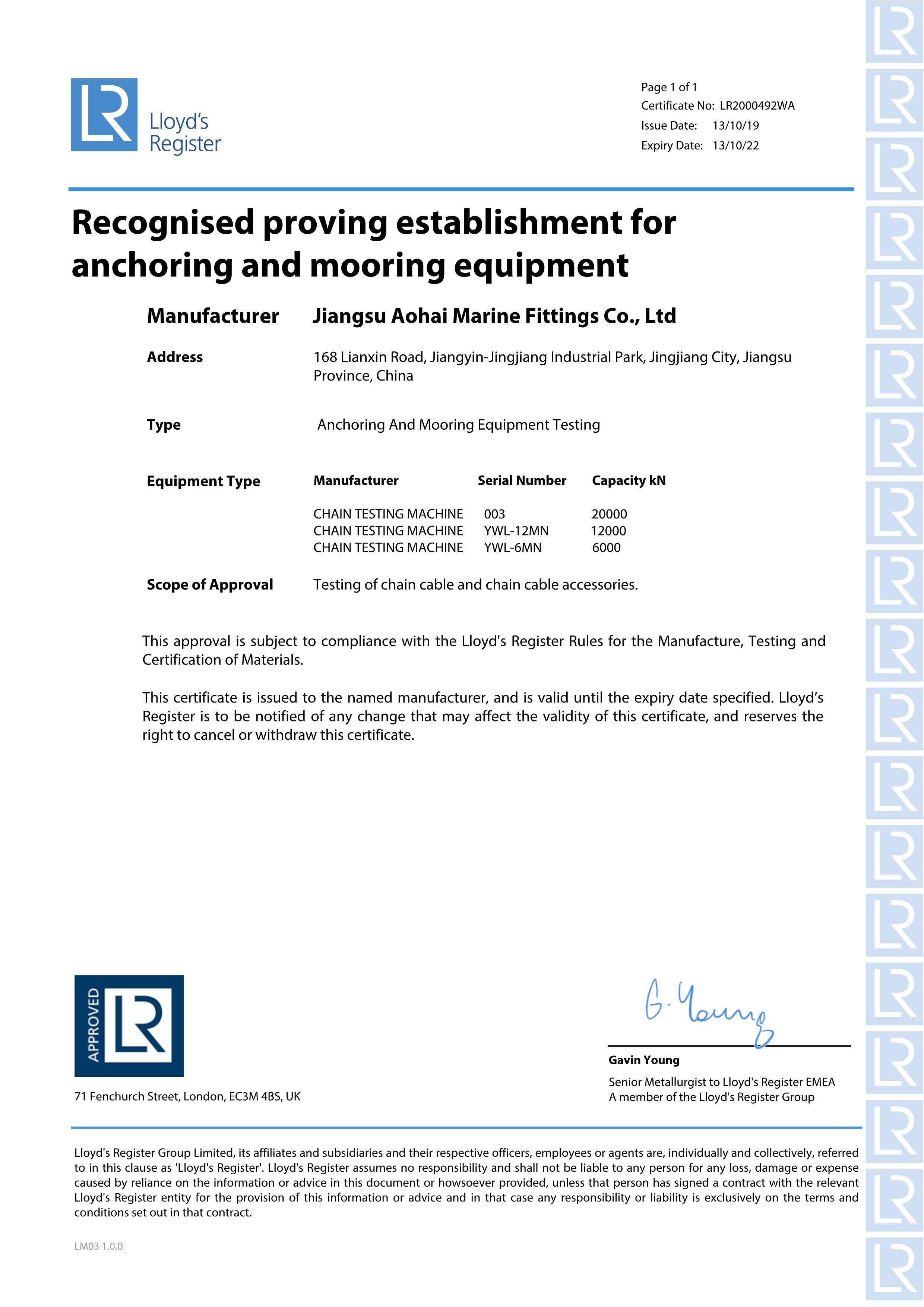 Anchor ChainStud Link Anchor ChainChina Shipping