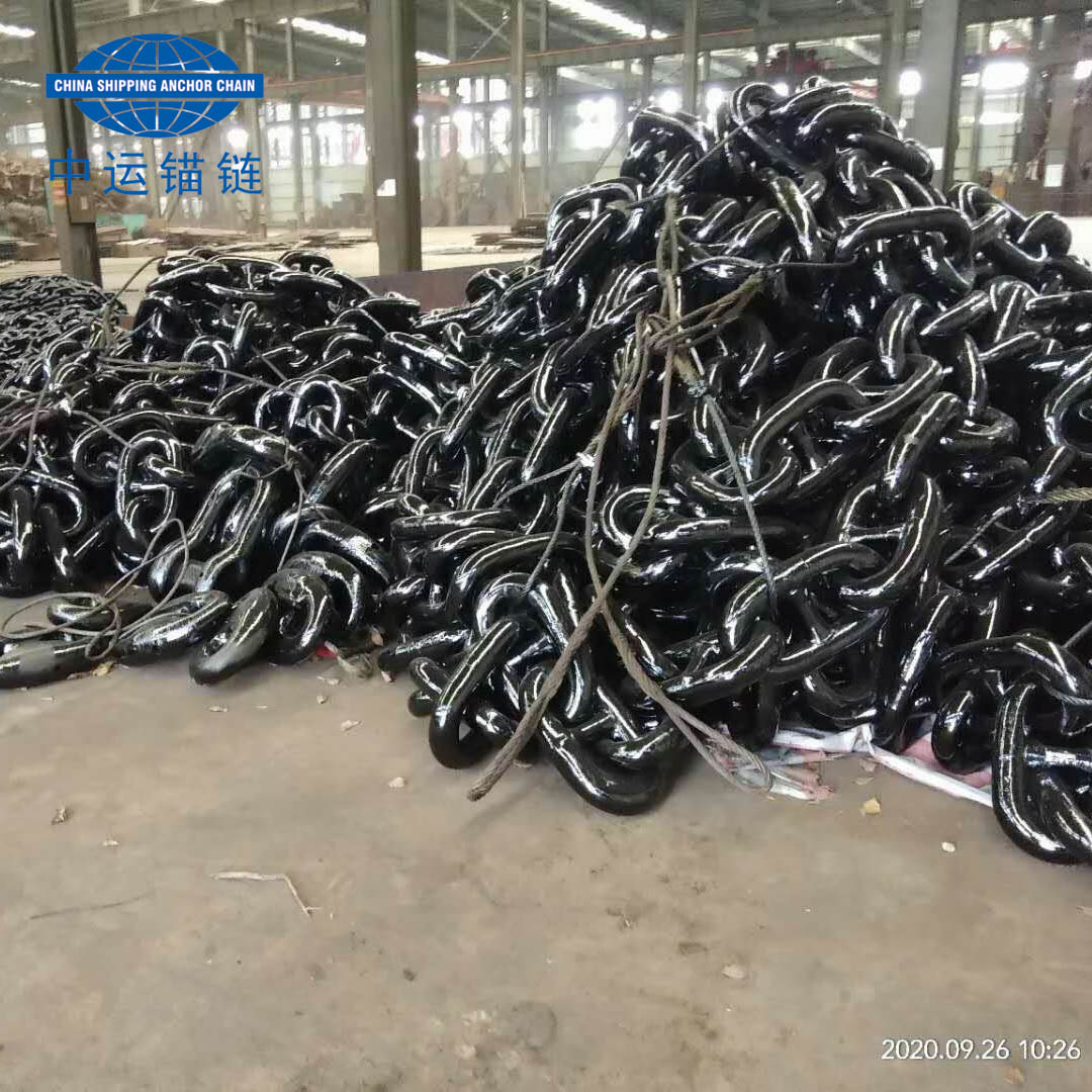 Marine Black Painted Anchor Chain