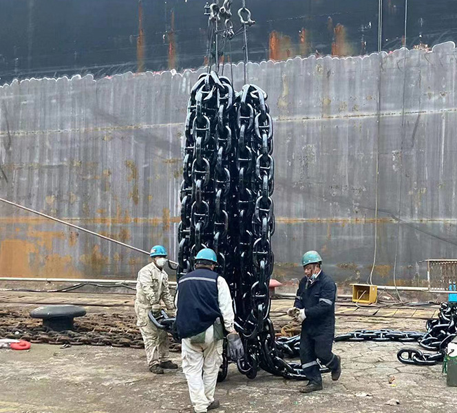 Anchor chain in Zhoushan