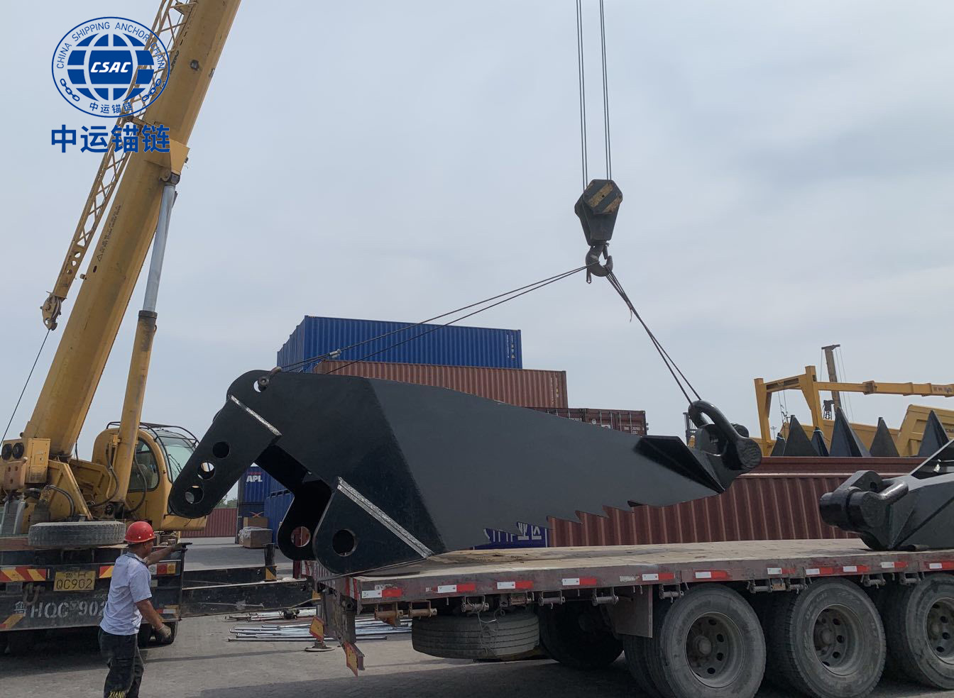 10 pieces of 10ton Offshore Drag HHP Anchor exporting abroad